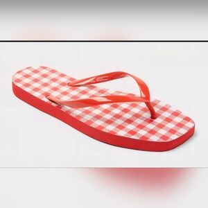 Target Red Checkered Sandals